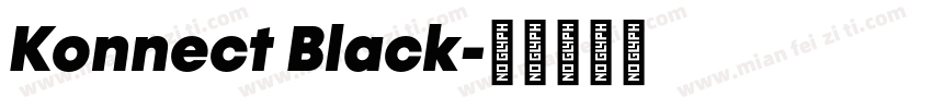 Konnect Black字体转换